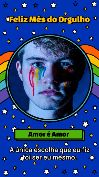 LGBTQ-Themed Instagram Story Template to Celebrate Pride Month
