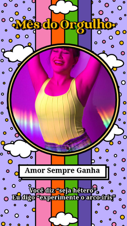 LGBT Pride Month-Themed Instagram Story Maker With Fun Backgrounds 