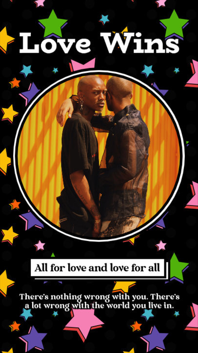 Instagram Story Generator to Celebrate LGBT Pride Month Featuring Star Graphics