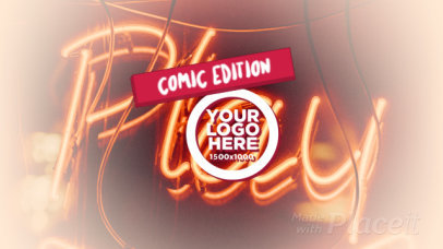 Simple Intro Video Creator with Comic Book-Styled Text