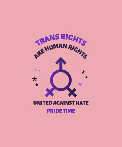 Simple T-Shirt Design Maker with a Quote About Trans Rights