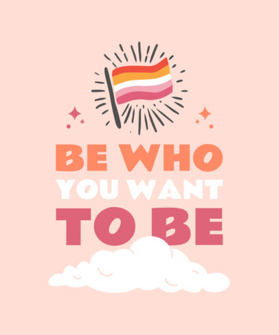 T-Shirt Design Maker to Celebrate Sexual Diversity Featuring a Quote