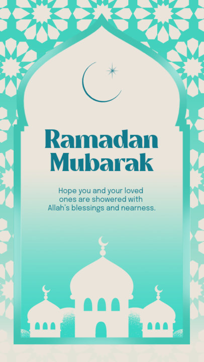 Ramadan-Themed Instagram Story Generator Featuring a Loving Quote 3613j