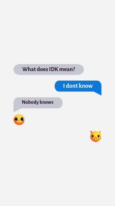 Instagram Story Generator Featuring WhatsApp-Inspired Text Messages and a Pun 