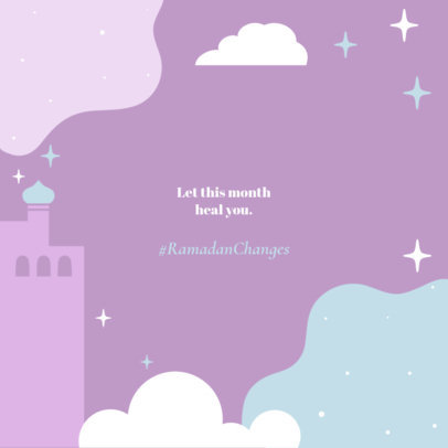 Instagram Post Maker Featuring an Illustrated Background 3612g