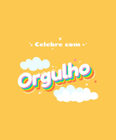 LGBTQ-Themed T-Shirt Design Generator Featuring Colorful Lettering Designs 3840b-el1