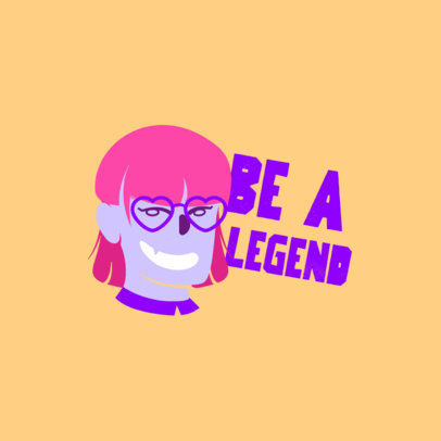 Illustrated Twitch Emote Logo Template to Commemorate Pride Month