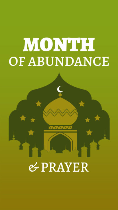 Instagram Story Template for Ramadan Month