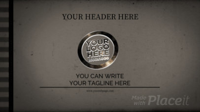 Intro Video Generator Featuring a Vintage Film Filter and a Logo Reveal 