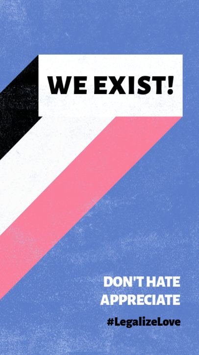 Instagram Story Design Maker Featuring a Compelling Message for Pride Month