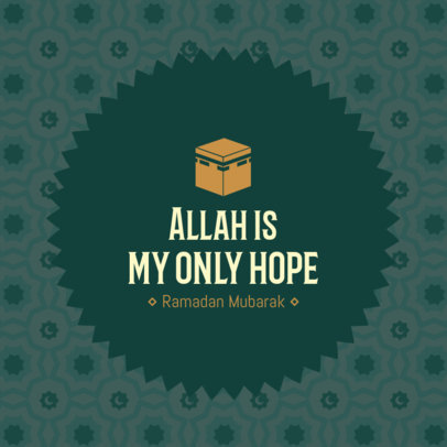 Instagram Post Creator Featuring a Short Ramadan Quote 3611d