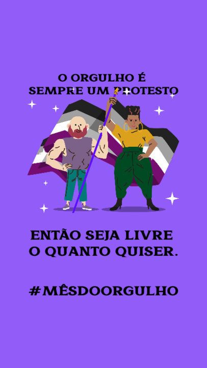 Inspiring Instagram Story Design Generator with a Quote in Portuguese 3610c