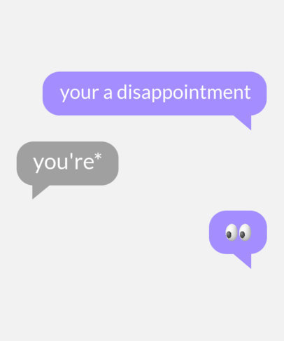 T-Shirt Design Maker Featuring a Funny WhatsApp-Inspired Text Convo