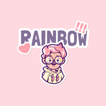 Fun Twitch Emote Logo Generator Featuring LGBT Characters and Stickers