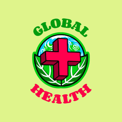 T-Shirt Design Creator Featuring a Global Health Graphic
