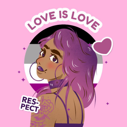 Twitch Emote Logo Template Featuring an LGBT Character