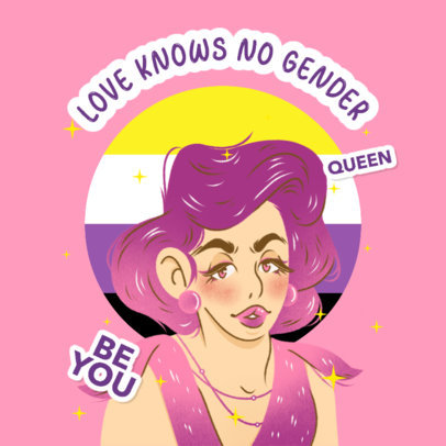 Twitch Emote Logo Maker with Diverse LGBT Characters