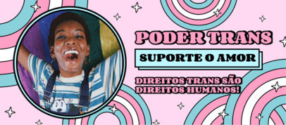 Facebook Cover Generator With a Trans Pride Theme and a Quote