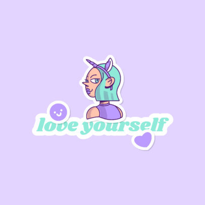 Twitch Emote Logo Maker Featuring Stickers and an LGBTQ Theme 