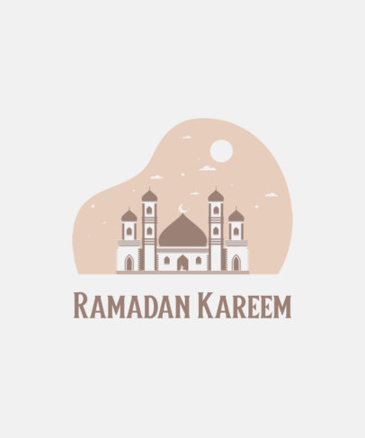 Simple T-Shirt Design Template for Ramadan Month 