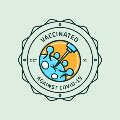 T-Shirt Design Maker Featuring a Coronavirus Vaccine Illustration