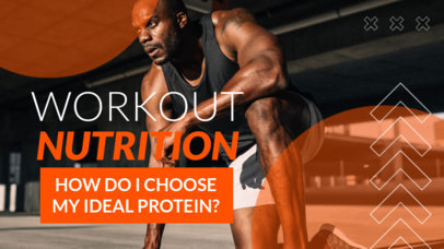 YouTube Thumbnail Design Template Featuring Fitness Content