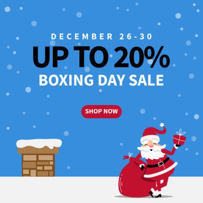 Christmas-Themed Instagram Post Generator for a Store's Sale