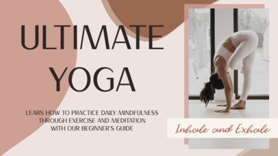 YouTube Thumbnail Creator for a Yoga Channel Featuring an Abstract Background 
