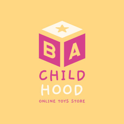Minimalistic Logo Maker for an Online Toy Store