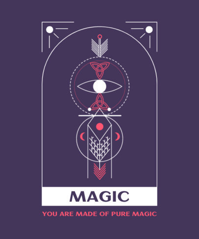 T-Shirt Design Creator with Sacred Geometry Line Drawings