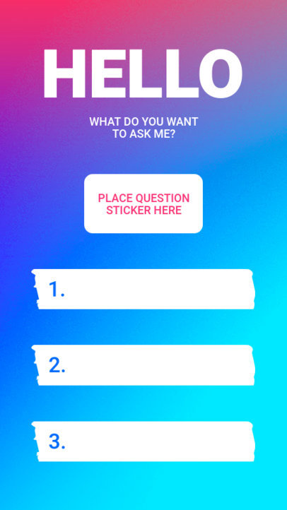 Instagram Story Design Template with a Quiz Layout