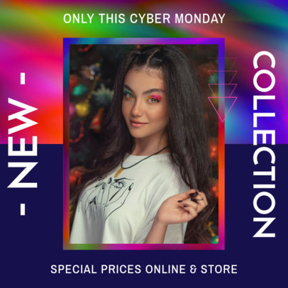 Colorful Instagram Post Template to Announce a New Fashion Collection 
