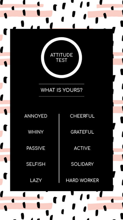 Quiz Instagram Story Design Template with a Trendy Style