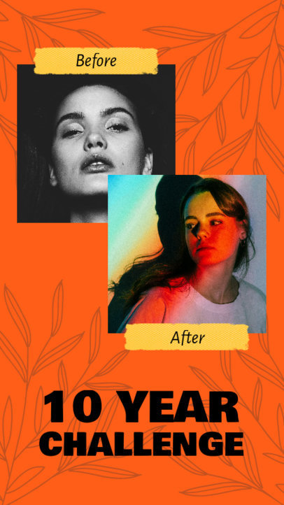 Instagram Story Design Template for a Before & After Challenge