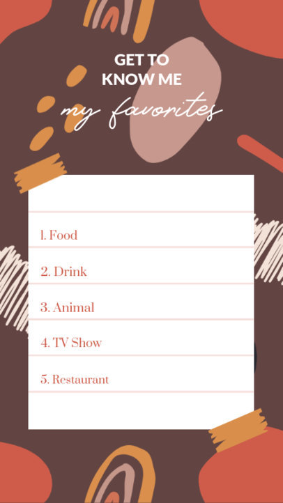 Instagram Story Maker With a Quiz Layout and an Abstract Background 
