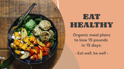 YouTube Thumbnail Design Generator Featuring a Healthy Meal