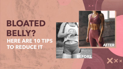 YouTube Thumbnail Design Template for a Fitness Tips Channel 