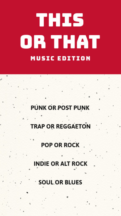 Instagram Story Design Generator Featuring a Music-Themed Quiz 