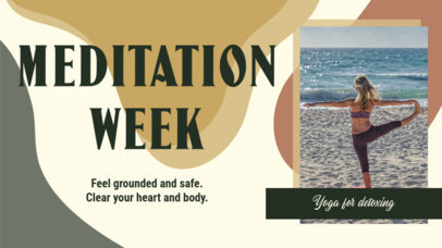 YouTube Thumbnail Maker With a Meditation Theme 