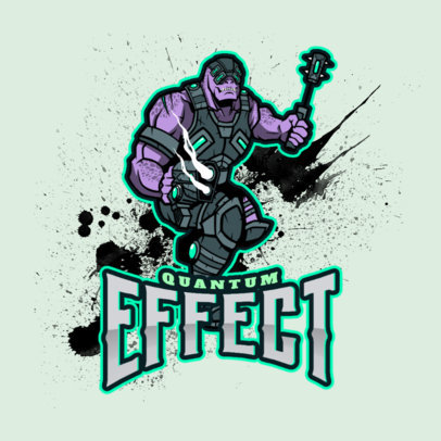 Logo Creator Featuring a Character Inspired by the Locust Horde from Gears 4302a