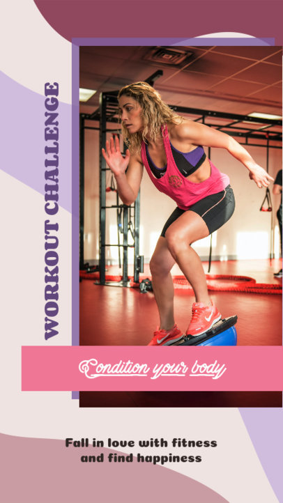 Instagram Story Maker for a Fitness Challenge 