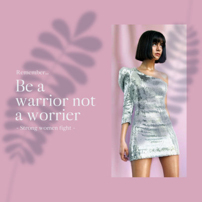 Minimal Instagram Post Design Generator With a Quote and Plant Shadows