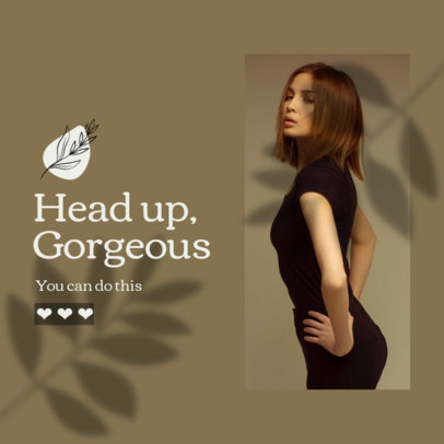 Instagram Post Template With an Empowering Quote and a Minimal Layout