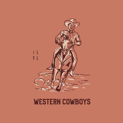 Streetwear Logo Generator with a Cowboy Illustration