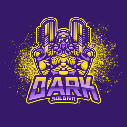 Logo Generator for eSports Teams Featuring Characters Inspired by Gears of War 4307b