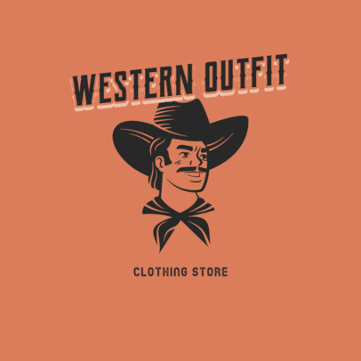 Western-Themed Logo Maker for a Clothing Store