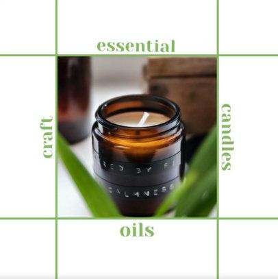 Instagram Post Video Generator for a Scented Candles Brand 4739-el1