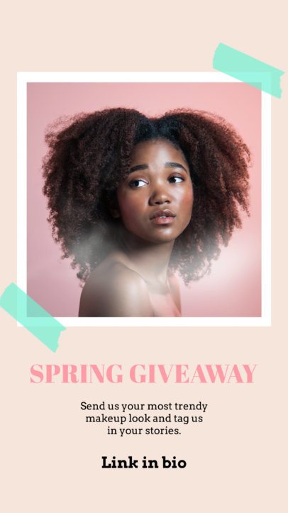 Instagram Story Video Maker for a Spring Giveaway Featuring Simple Animations 4822-el1
