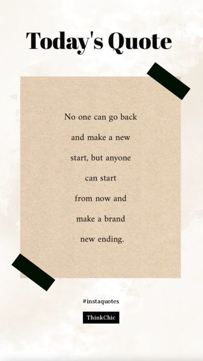 Instagram Story Video Maker Featuring a Simple Layout and a Daily Quote 4884