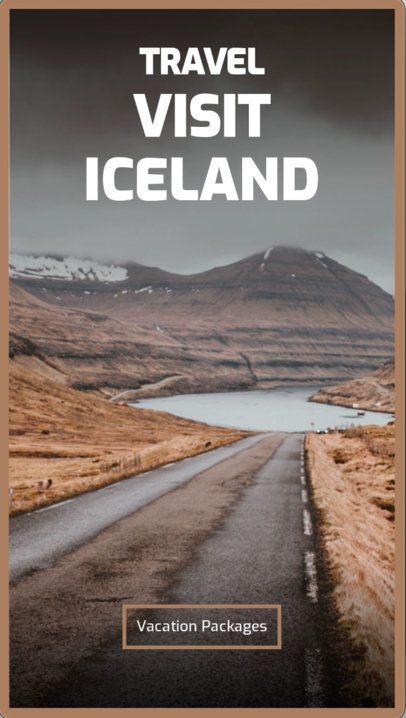 Travel Instagram Story Video Maker to Promote a Trip to Iceland 4897